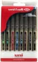 Rollerpen Uni-ball 157 sæt 8 assorterede. farver
