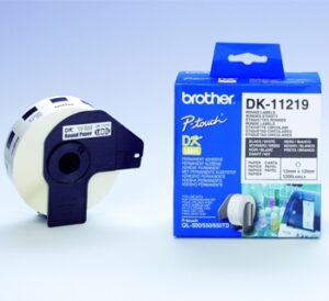 Brother DK-11219 Etiketter  (1,2 cm) 1200stk.