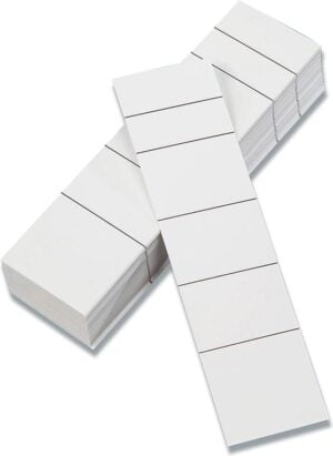 Rygetiketter smal 30x112mm 100stk