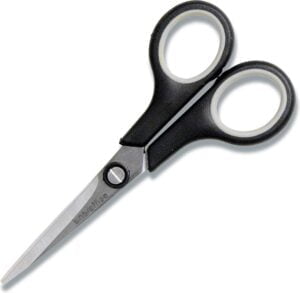 Saks BNT/Office 125mm sort/grå soft gummi greb