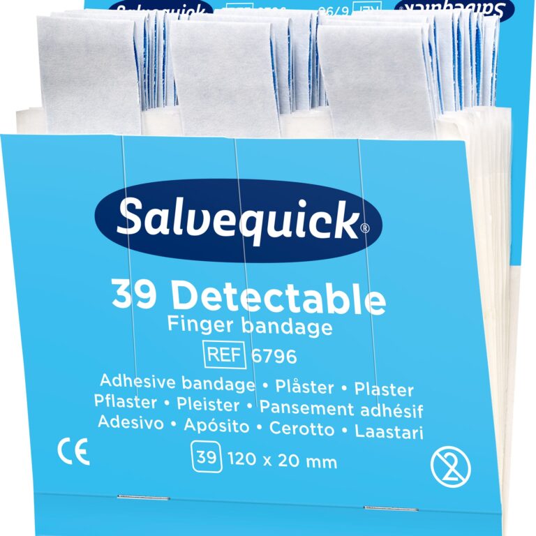 Cederroth Salvequick Plaster blå ekstra lange refill 6stk/pk