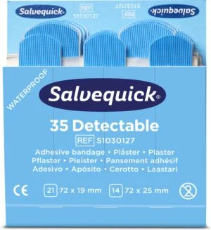 Cederroth Salvequick Plaster blå refill 6stk/pk