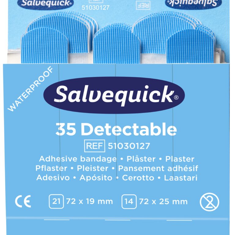 Cederroth Salvequick Plaster blå refill 6stk/pk