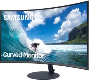 Samsung C27T550FDR 27 1920 x 1080 VGA (HD-15) HDMI DisplayPort 75Hz