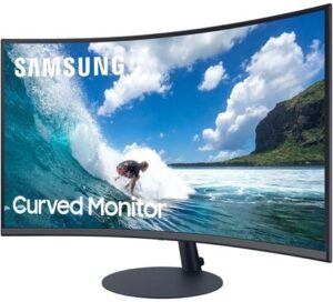 Samsung C32T550FDR 32 1920 x 1080 VGA (HD-15) HDMI DisplayPort 75Hz - LC32T550FDRX/EN