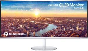 Samsung C34J791WTR 34 3440 x 1440 HDMI DisplayPort Thunderbolt 3 100Hz - LC34J791WTRX/EN
