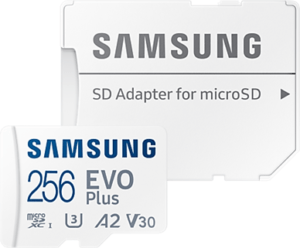 Samsung EVO  MB-MC256KA microSDXC A2 / Video Class V30 / UHS-I U3 / Class10
