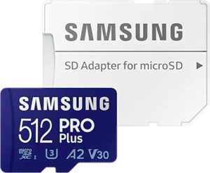 Samsung Pro  MB-MD512KA microSDXC A2 / Video Class V30 / UHS-I U3 / Class10