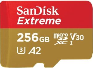 SanDisk Extreme microSDXC A2 / Video Class V30 / UHS-I U3 / Class10