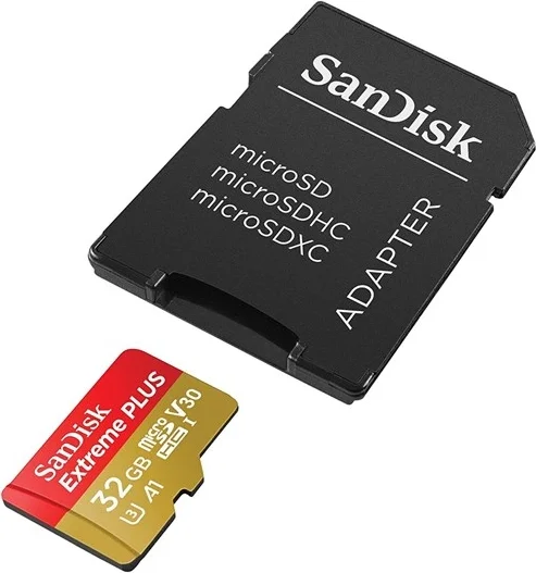 SanDisk Extreme PLUS microSDHC A1 / Video Class V30 / UHS-I U3