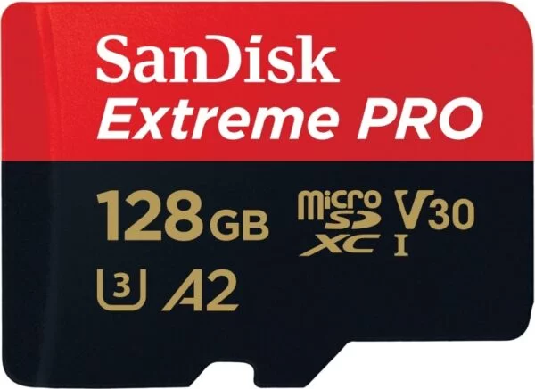 SanDisk Extreme Pro microSDXC A2 / Video Class V30 / UHS-I U3 / Class10 - SDSQXCY-128G-GN6MA