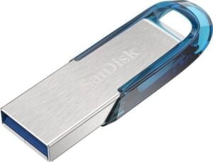 SanDisk Ultra Flair 64GB USB 3.0 Blå Sølv - SDCZ73-064G-G46B