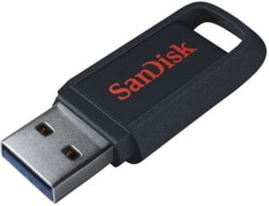 SanDisk Ultra Trek 128GB USB 3.0 Sort - SDCZ490-128G-G46