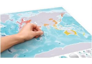 Luckies Skrabekort Verdenskort Scratch Map Oceans