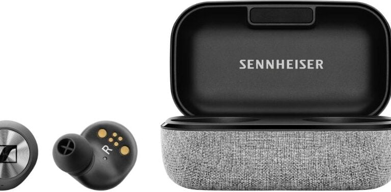 Sennheiser MOMENTUM True Wireless Trådløs Ægte trådløse øretelefoner Sort Sølv