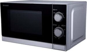 Sharp Mikrobølgeovn Fritstående 800W 20liter Metalsølv