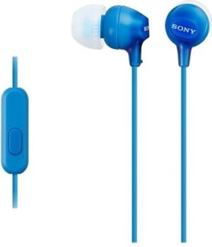 Sony MDR EX15AP Kabling Øreproptelefoner Blå