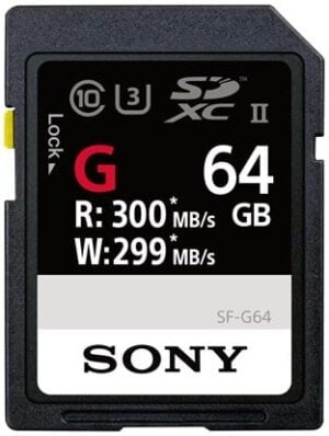 Sony SF-G Series SF-G64 SDXC UHS-II Memory Card UHS-II U3 / Class10
