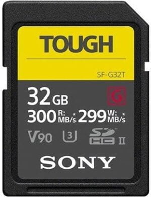 Sony SF-G series TOUGH SF-G32T SDHC UHS-II Memory Card Video Class V90 / UHS-II U3 / Class10