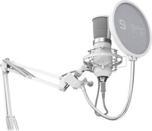 SPC Gear SM950 Mikrofon Kabling Kardioide Hvid