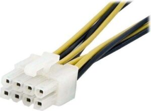 StarTech.com Effekt ATX12V 4-pin stik (female) - Strøm 8 pin EPS12 V 4-pins intern strøm (5 V) (male) 15.2cm Strømforsyningsadapter