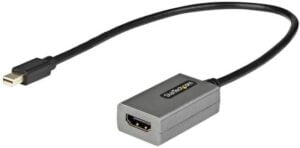 StarTech.com Videointerfaceomformer Mini DisplayPort / HDMI 30cm Sort Grå