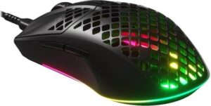 SteelSeries Aerox 3 Optisk Kabling Sort
