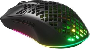 SteelSeries Aerox 3 WIRELESS Optisk Trådløs Kabling Sort
