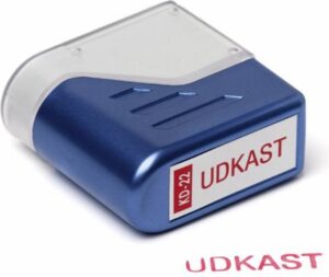 Deskmate Stempel Udkast rød tekst
