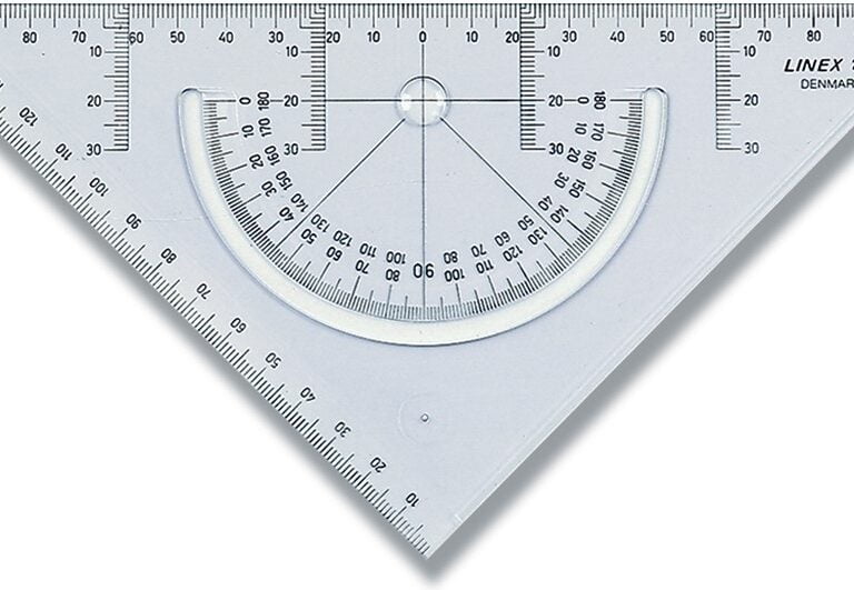 Geometritrekant Linex 2622 m/vinkelmåler
