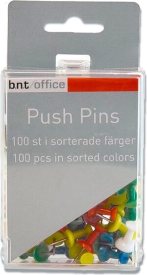 Markeringsnåle Push Pins Ass. 100stk