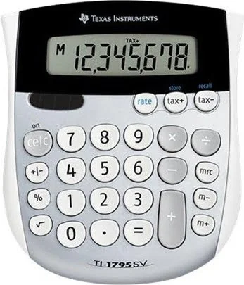 Texas TI 1795SV 8 cifret display-skråtstillet Lommeregner