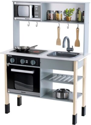 Theo Klein 7199 Miele Kitchen, Wood (MDF), White, Midi, Toy, Multicolour - 7199