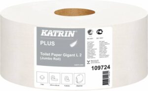 Toiletpapir Katrin Plus Giga M 2-lags 310m 6rl/kar 109724