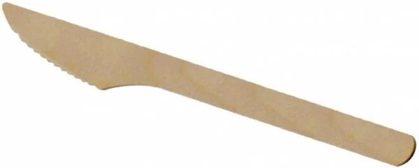 Træbestik kniv Nature line 16,5cm 100stk/pak