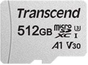 Transcend 300S microSDXC A1 / Video Class V30 / UHS-I U3 / Class10 - TS512GUSD300S-A