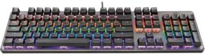 Trust GXT 865 Asta Tastatur Mekanisk 6 farver Kabling Nordisk