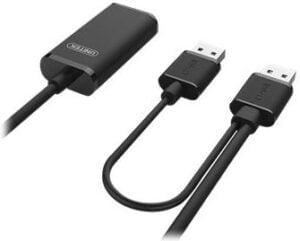 Unitek USB 2.0 USB forlængerkabel 10m Sort