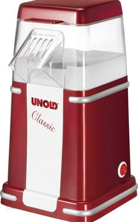 UNOLD 48525 Popcorn-maskine 900W Metallisk rød/sølv/hvid