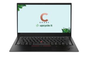upcycle it Lenovo ThinkPad X1 Carbon Gen 7 (Refurbished) C Intel® Core™ i5 i5-8265U Laptop 35,6 cm (14") Fuld HD 16 GB LPDDR3-SDRAM 256 GB SSD Windows 11 Pro Nordisk Sort