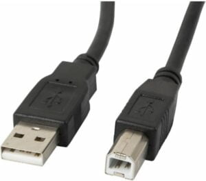 Lanberg USB 2.0 USB-kabel 1m Sort