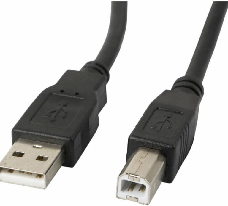 Lanberg USB 2.0 USB-kabel 1m Sort