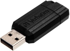 Verbatim PinStripe USB Drive 128GB USB 2.0 Sort - 49071