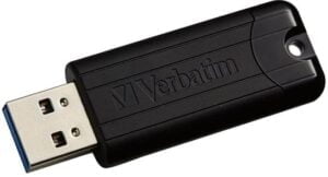 Verbatim PinStripe USB Drive 128GB USB 3.0 Sort - 49319