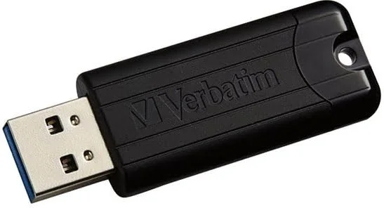 Verbatim PinStripe USB Drive 128GB USB 3.0 Sort - 49319