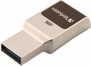 Verbatim Fingerprint Secure 64GB USB 3.0 Sort Sølv