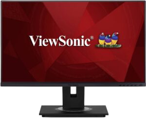 ViewSonic Ergonomic VG2455 24 1920 x 1080 VGA (HD-15) HDMI DisplayPort 75Hz Pivot Skærm