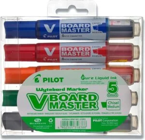 Whiteboard Marker Pilot V-Board BG skrå 2-5mm spids 5stk